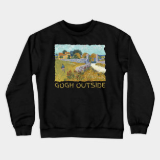 Van Gogh Starry Night Gogh Outside Crewneck Sweatshirt