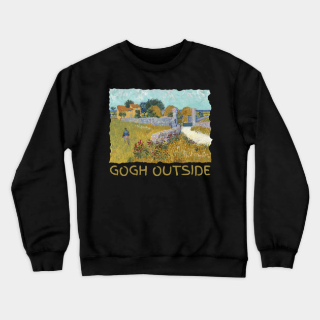 Van Gogh Starry Night Gogh Outside Crewneck Sweatshirt by The WYLD Tribe