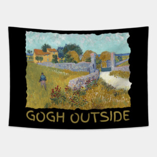 Van Gogh Starry Night Gogh Outside Tapestry