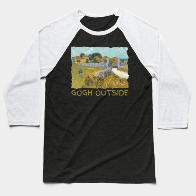 Van Gogh Starry Night Gogh Outside Baseball T-Shirt by The WYLD Tribe