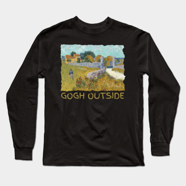 Van Gogh Starry Night Gogh Outside Long Sleeve T-Shirt by The WYLD Tribe