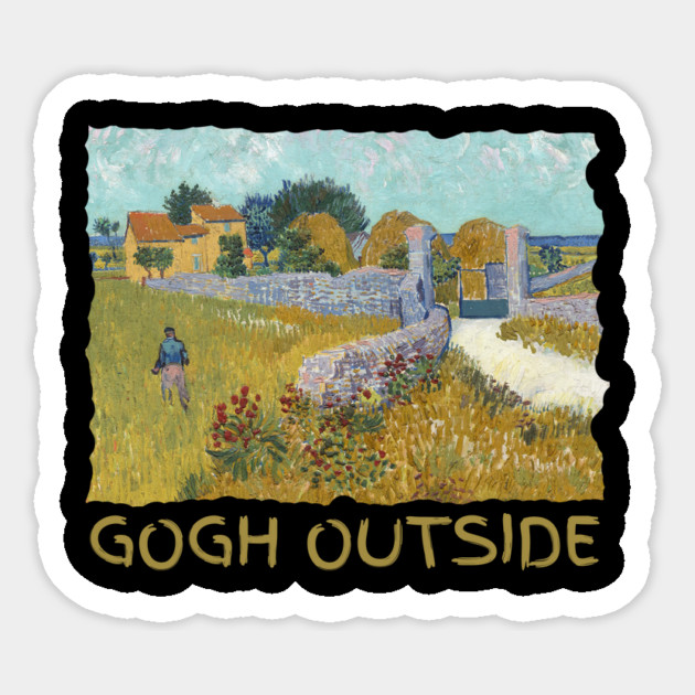 Van Gogh Starry Night Gogh Outside Magnet by The WYLD Tribe