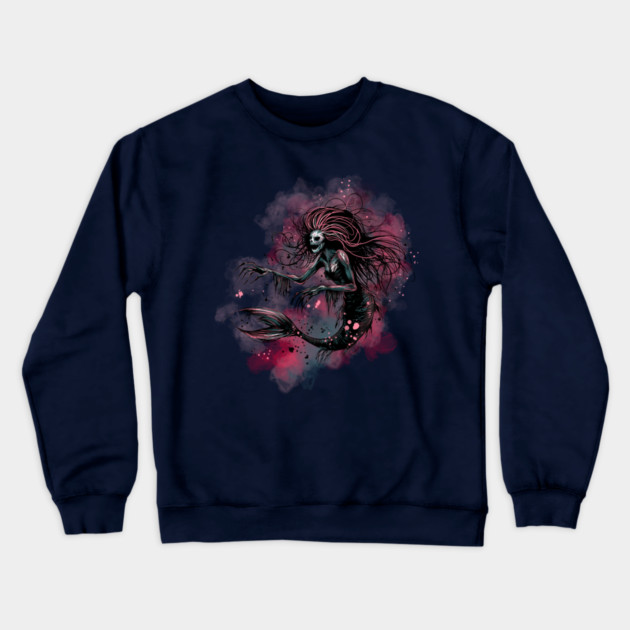 Deep Sea Mermaid Crewneck Sweatshirt by H. R. Sinclair