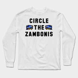 Buffalo Circle the Zambonis (Black) Long Sleeve T-Shirt
