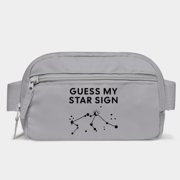 Guess My Star Sign – Aquarius Zodiac, Astrology Constellation - Black Print by Designed By Marty