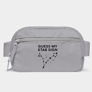 Guess My Star Sign – Pisces Zodiac, Astrology Constellation - Black Print Bag