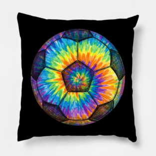 Tie-Dye Soccer Ball Pillow