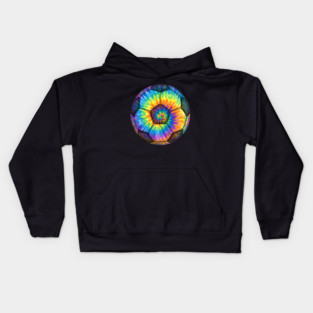 Tie-Dye Soccer Ball Kids Hoodie