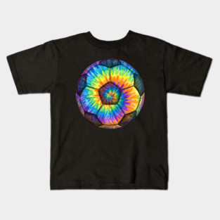 Tie-Dye Soccer Ball Kids T-Shirt