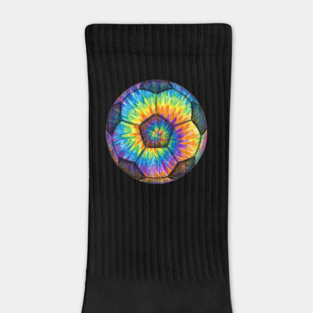 Tie-Dye Soccer Ball by Creatifly Graphic Tees