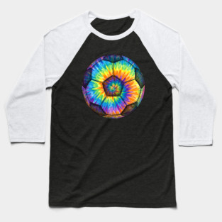 Tie-Dye Soccer Ball Baseball T-Shirt