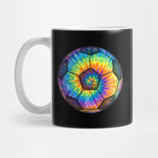 Tie-Dye Soccer Ball Mug