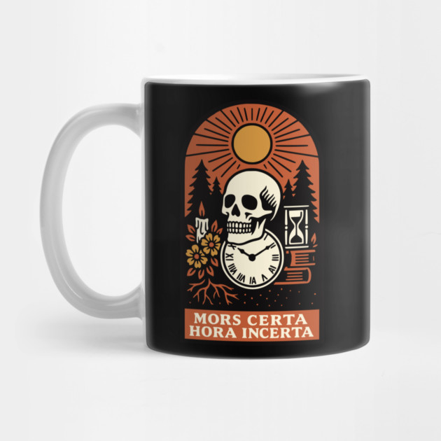 Memento Mori Sunrise – “Mors Certa, Hora Incerta” Skull Art by Designed By Marty