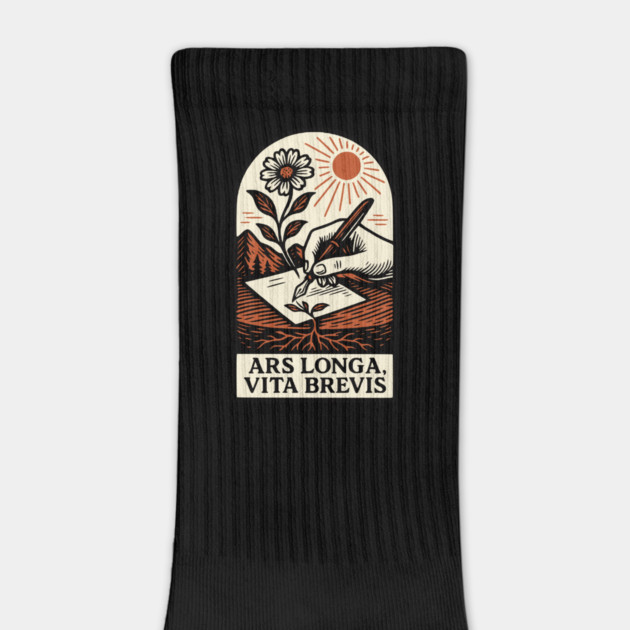 Ars Longa, Vita Brevis – Blooming Writer’s Latin Motto by Designed By Marty