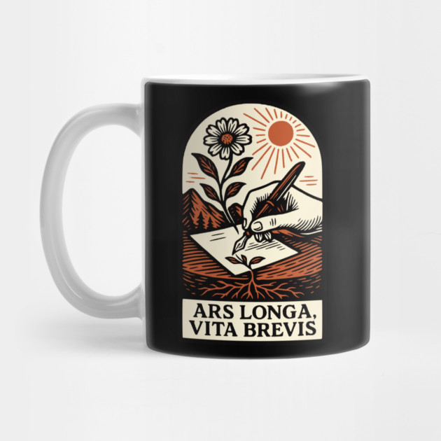 Ars Longa, Vita Brevis – Blooming Writer’s Latin Motto by Designed By Marty