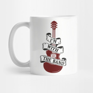 I'm With the Band Guitar Groupie Vibes Mug