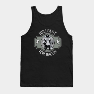 Hellbent for Bacon – Heavy Metal Pig Tank Top