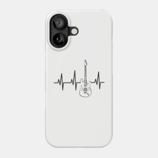 Electric Guitar Heartbeat Line String Player Phone Case
