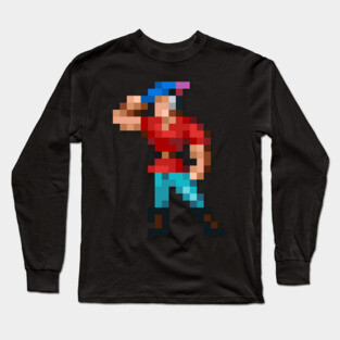Graham low-res pixelart Long Sleeve T-Shirt