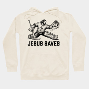 Jesus Saves Hockey Goalie Hoodie