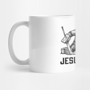 Jesus Saves Hockey Goalie Mug