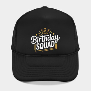 Birthday Squad Bold Handwritten Party Hat
