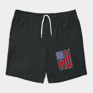Funny Golf American Flag Golf Player Vintage Golfer Shorts