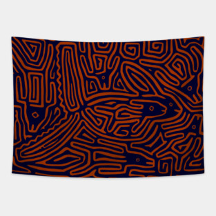 Pez Volador - Mola Flying Fish Tapestry