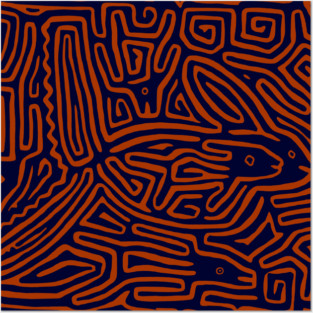 Pez Volador - Mola Flying Fish Posters and Art