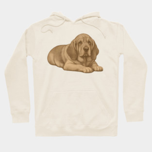 Bloodhound Dog – Vintage Style Hound Art Hoodie