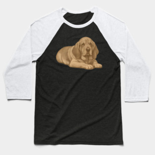 Bloodhound Dog – Vintage Style Hound Art Baseball T-Shirt