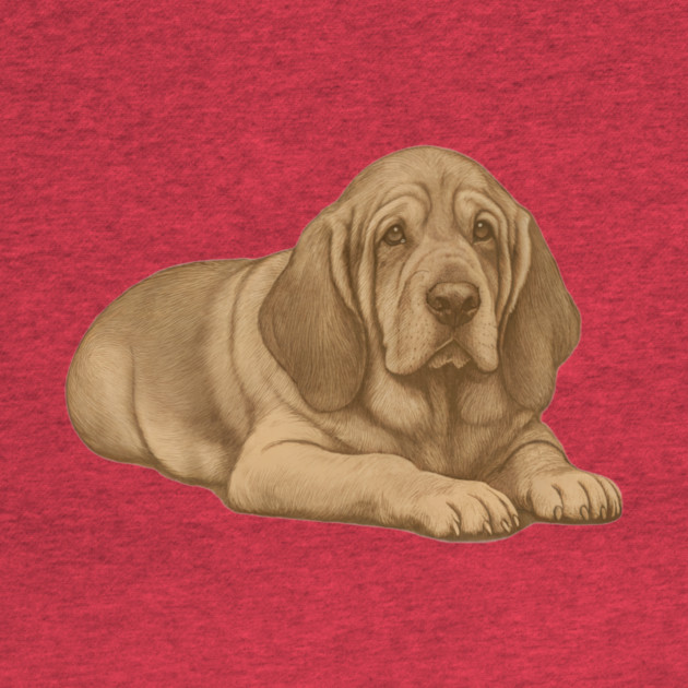 Bloodhound Dog – Vintage Style Hound Art by DonWillisJrArt