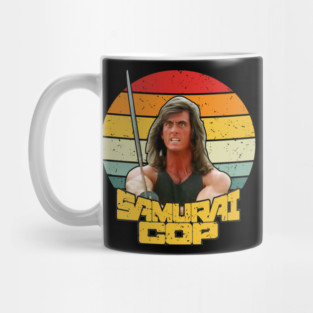 Samurai Cop Retro Vintage Mug