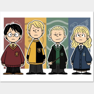 The Peanuts : The Four Hogwarts Houses Posters and Art