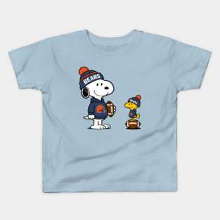 Chicago Bears - Snoopy & Woodstock Football Style M062 Kids T-Shirt