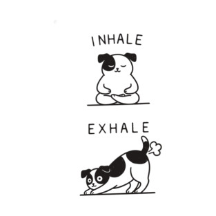 Inhale Exhale (Dog) T-Shirt