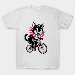 Cat Riding bicycle T-Shirt