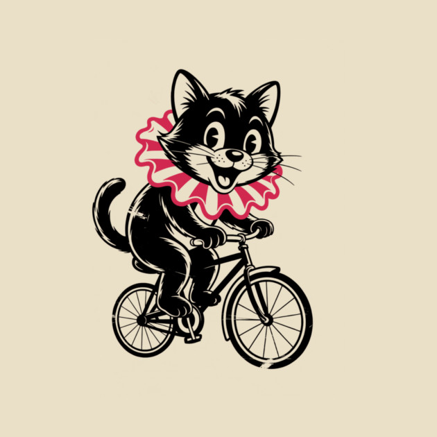 Cat Riding bicycle by CreativeSage