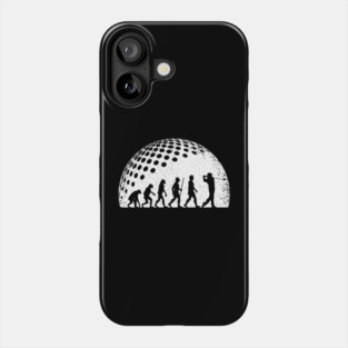 Funny Golf Evolution Golf Player Vintage Phone Case