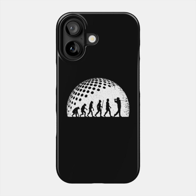 Funny Golf Evolution Golf Player Vintage Phone Case by yangho