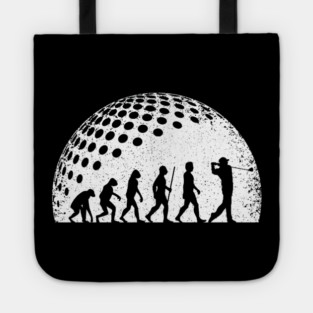 Funny Golf Evolution Golf Player Vintage Tote