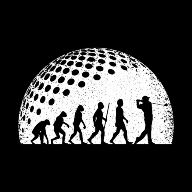 Funny Golf Evolution Golf Player Vintage by yangho