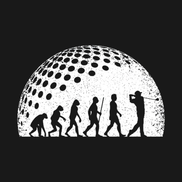 Funny Golf Evolution Golf Player Vintage by yangho