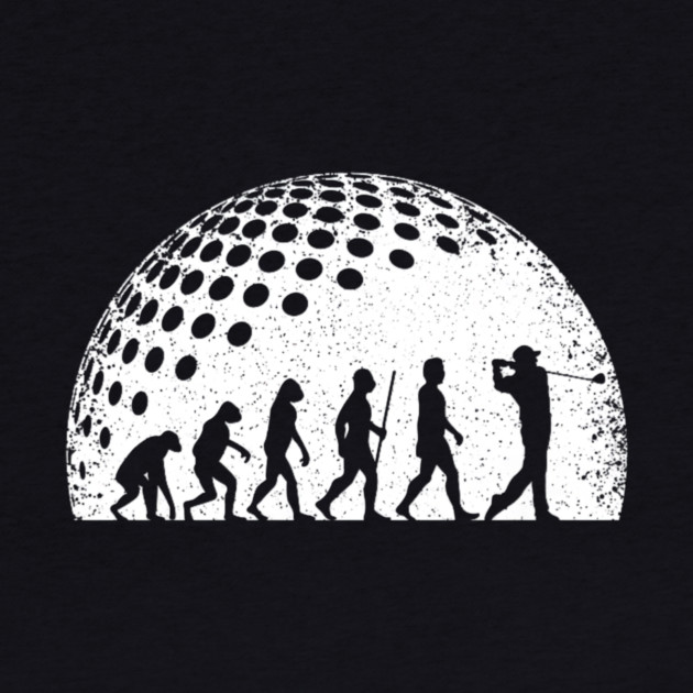 Funny Golf Evolution Golf Player Vintage by yangho
