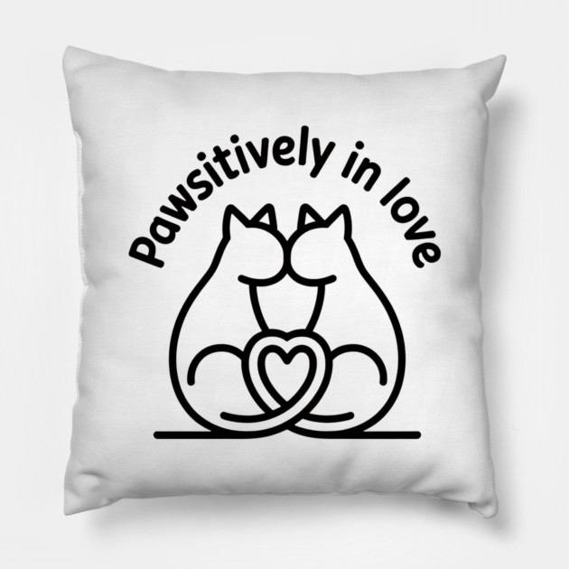 Pawsitively In Love Pillow by CreativeSage