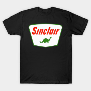 Vintage Sinclair Dinosaur Logo Inspired Retro Americana Design T-Shirt