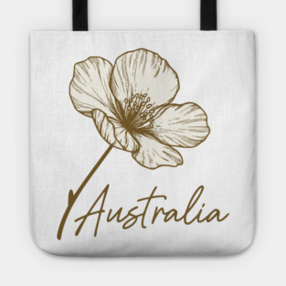 Australia Day 2026 Golden Wattle Floral Tote