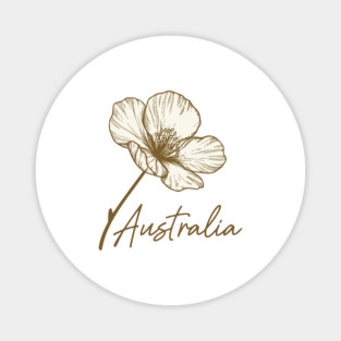 Australia Day 2026 Golden Wattle Floral Magnet