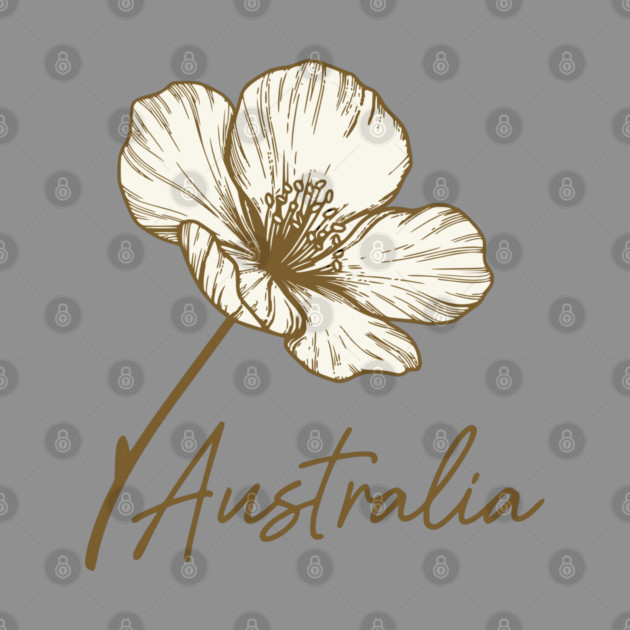 Australia Day 2026 Golden Wattle Floral by Pixel Threads 