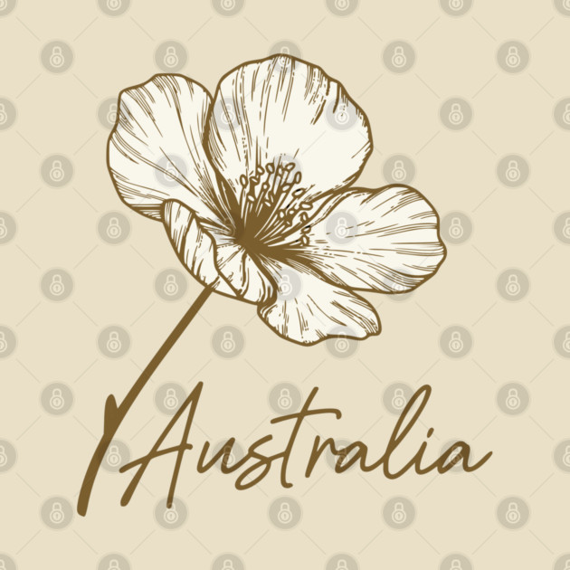 Australia Day 2026 Golden Wattle Floral by Pixel Threads 